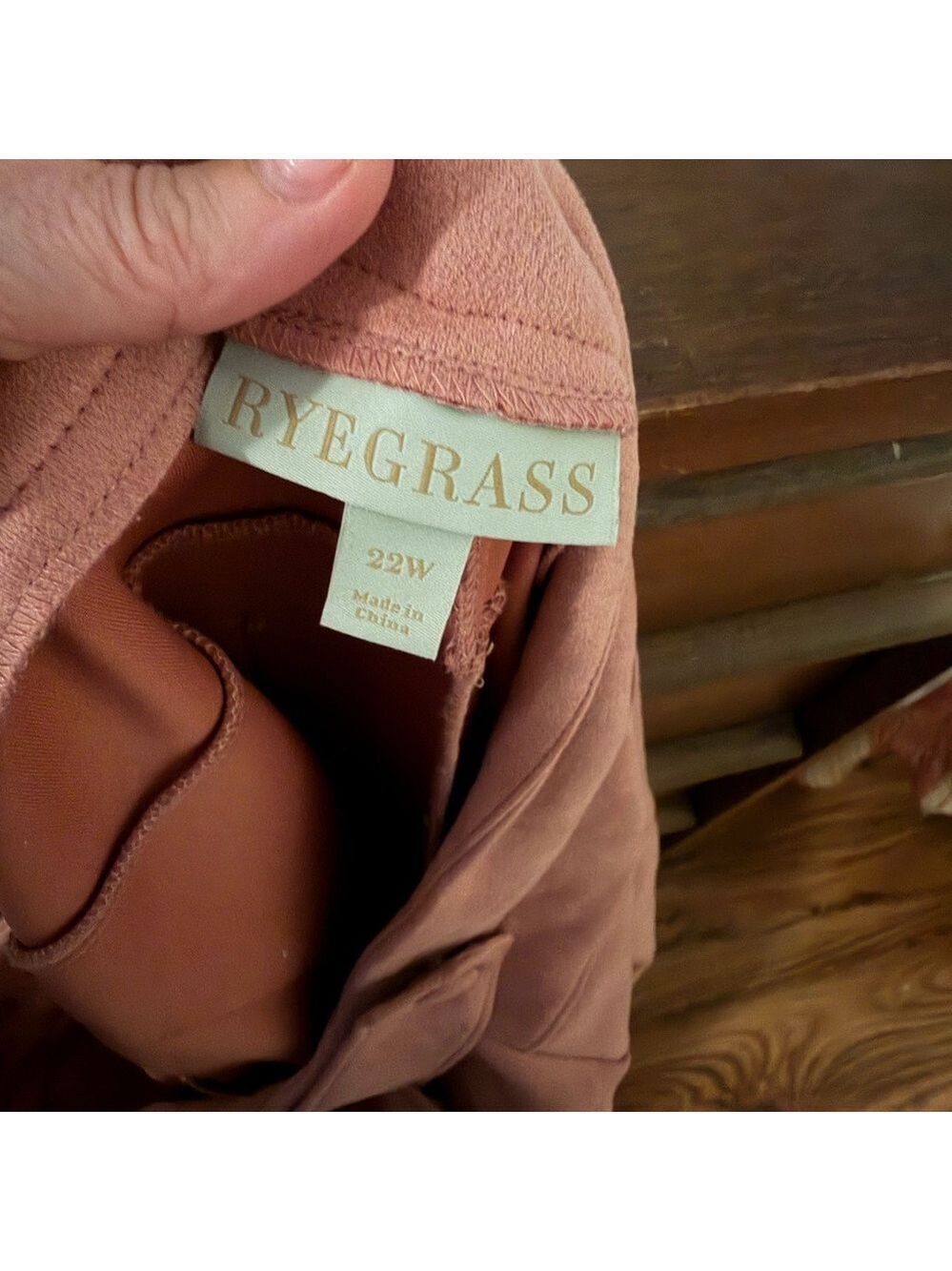 Ryegrass Suede Pantsuit Dusty Rose Western Plus Size 22W 3X - Picture 8 of 9